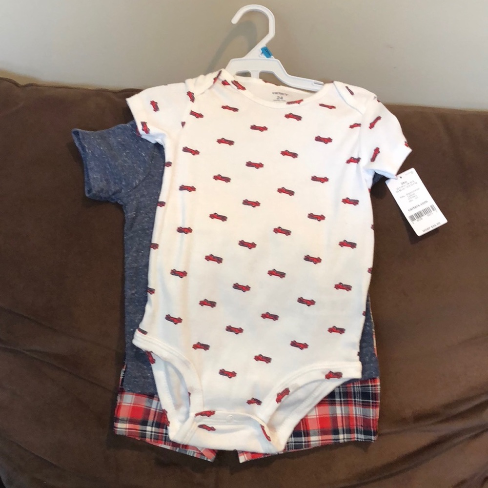 NWT 3piece boys shirt set